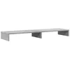 Image de vidaXL Support de moniteur gris béton 100x27x10 cm bois d'ingénierie, support de moniteur pour bureau, étagère de moniteur, support de moniteur d'ordinateur