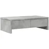 Image de vidaXL Support de Moniteur avec tiroirs Gris béton Bois d'ingénierie, Support d'écran, étagère de Moniteur, Base de Moniteur