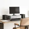 Image de vidaXL Support de moniteur avec tiroirs gris béton bois d'ingénierie