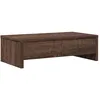 Image de vidaXL Support de Moniteur avec tiroirs chêne Marron Bois d'ingénierie, Support d'écran, étagère de Moniteur, Base de Moniteur