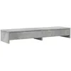 Image de vidaXL Support de Moniteur avec tiroirs Gris béton Bois d'ingénierie, Support d'écran, étagère de Moniteur, Base de Moniteur