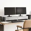 Image de vidaXL Support de moniteur avec tiroirs gris béton bois d'ingénierie