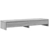 Image de vidaXL Support de Moniteur avec tiroirs Sonoma Gris Bois d'ingénierie, Support d'écran, étagère de Moniteur, Base de Moniteur