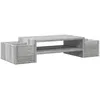 Image de vidaXL Support de moniteur et rangement sonoma gris bois d'ingénierie, support de moniteur pour bureau, étagère de moniteur, support de moniteur d'ordinateur