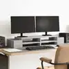 Image de vidaXL Support de moniteur avec rangement sonoma gris bois ingénierie