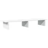 Image de vidaXL Support de Moniteur Blanc 100x27x15 cm Bois d'ingénierie, Supports de Moniteur Double, Support pour écran d'ordinateur, Support d'ordinateur