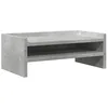 Image de vidaXL Support de Moniteur Gris béton 42x24x16 cm Bois d'ingénierie, Support d'écran, étagère de Moniteur, Base de Moniteur