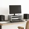 Image de vidaXL Support de moniteur gris béton 42x24x16 cm bois d'ingénierie