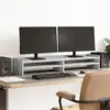 Image de vidaXL Support de moniteur sonoma gris 100x24x16 cm bois d'ingénierie