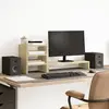 Image de vidaXL Support de moniteur et organisateur de bureau bois d'ingénierie