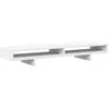 Image de vidaXL Support de Moniteur Blanc 100x27x15 cm Bois d'ingénierie, Support de Moniteur pour Bureau, étagère de Moniteur, Support de Moniteur d'ordinateur