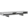Image de vidaXL Support de Moniteur Gris béton 100x27x15 cm Bois d'ingénierie, Support de Moniteur pour Bureau, étagère de Moniteur, Support de Moniteur d'ordinateur