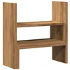 Image de vidaXL Organisateur de Bureau réglable chêne Artisanal Bois ingénierie, étagère de Bureau, étagère à Livres de Bureau, étagère de Bureau d'angle