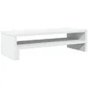 Image de vidaXL Support de moniteur blanc 54x22x15 cm bois d'ingénierie, support de moniteur pour bureau, étagère de moniteur, support de moniteur d'ordinateur