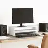 Image de vidaXL Support de moniteur blanc 54x22x15 cm bois d'ingénierie