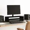 Image de vidaXL Support de moniteur noir 54x22x15 cm bois d'ingénierie