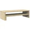 Image de vidaXL Support de moniteur chêne sonoma 54x22x15 cm bois d'ingénierie, support de moniteur pour bureau, étagère de moniteur, support de moniteur d'ordinateur