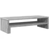 Image de vidaXL Support de moniteur sonoma gris 54x22x15 cm bois d'ingénierie, support de moniteur pour bureau, étagère de moniteur, support de moniteur d'ordinateur
