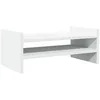 Image de vidaXL Support de moniteur blanc 50x27x20 cm bois d'ingénierie, support de moniteur pour bureau, étagère de moniteur, support de moniteur d'ordinateur