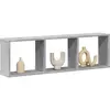 Image de vidaXL Armoire murale 100x16x30 cm gris béton bois d'ingénierie