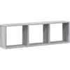 Image de vidaXL Armoire Murale 100x16x30 cm Sonoma Gris Bois d'ingénierie