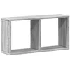 Image de vidaXL Armoire Murale 60x16x30 cm Sonoma Gris Bois d'ingénierie