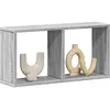 Image de vidaXL Armoire murale 60x16x30 cm sonoma gris bois d'ingénierie
