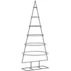 Image de Arbre de Noël en métal pour décoration noir 150 cm
