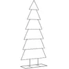Image de vidaXL Sapin de Noël en métal pour décoration - Noir - 180 cm