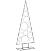 Image de vidaXL Arbre de Noël en métal pour décoration Noir 150 cm