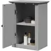Image de vidaXL Armoire murale de salle de bain BODO gris 44x30x60 cm