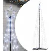 Image de vidaXL Sapin de Noël à LED 550 LED Blanc Froid 300 cm, Lumière de Noël, Intérieur et Extérieur