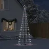 Image de vidaXL Sapin de Noël à LED 550 LED colorées 300 cm, lumière de Noël, lumière de Noël LED, lumière de Noël extérieure, lumière de Jardin de Noël