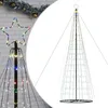 Image de vidaXL Sapin de Noël à LED 1534 LED colorées 500 cm, lumière de Noël, lumière de Noël LED, lumière de Noël extérieure, lumière de Jardin de Noël