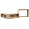 Image de vidaXL Table de Chevet avec Bureau 222x107x75 cm Bois de pin Massif