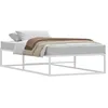 Image de vidaXL Cadre de lit sans Matelas Blanc 90x200 cm métal