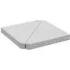 Image de vidaXL Lot de 2 disques de Poids triangulaires pour Parapluie en Granit Gris 14 kg