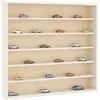Image de vidaXL Vitrine de collection en bois avec 6 étagères 60x8,5x55 cm