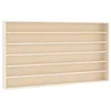 Image de vidaXL Vitrine de Collection en Bois avec 6 étagères 80x8,5x55 cm