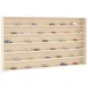 Image de vidaXL Vitrine de collection en bois avec 6 étagères 100x8,5x55 cm
