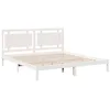Image de vidaXL Cadre de lit Extra Long sans Matelas 200x210 cm Bois Massif, Meuble de Chambre à Coucher, sommier, lit en Bois, lit, lit Double