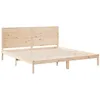 Image de vidaXL Cadre de lit Extra Long sans Matelas 200x210 cm Bois Massif
