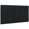 Image de vidaXL Coussin de tête de lit Hanko Noir 80 cm Tissu