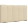Image de vidaXL Coussin de tête de lit Hanko crème 80 cm Tissu