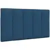 Image de vidaXL Coussin de tête de lit Hanko bleu 80 cm tissu