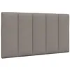 Image de vidaXL Coussin de tête de lit Hanko Taupe 90 cm Tissu