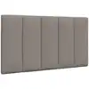 Image de vidaXL Coussin de tête de lit Hanko taupe 90 cm tissu