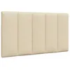 Image de vidaXL Coussin de tête de lit Hanko crème 90 cm Tissu