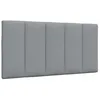 Image de vidaXL Coussin de tête de lit Hanko Gris Clair 100 cm Tissu