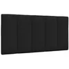 Image de vidaXL Coussin de tête de lit Hanko Noir 100 cm Tissu